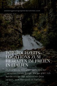 Top Hochzeitslocations Zum Heiraten Im Freien Hochzeit in Italien Reinbach Wasserfälle in Sand In Taufers Südtirol Italien