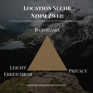 Hochzeitslocations Dolomiten Berge Südtirol