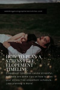 How To Plan A Stress Free Elopement Timeline