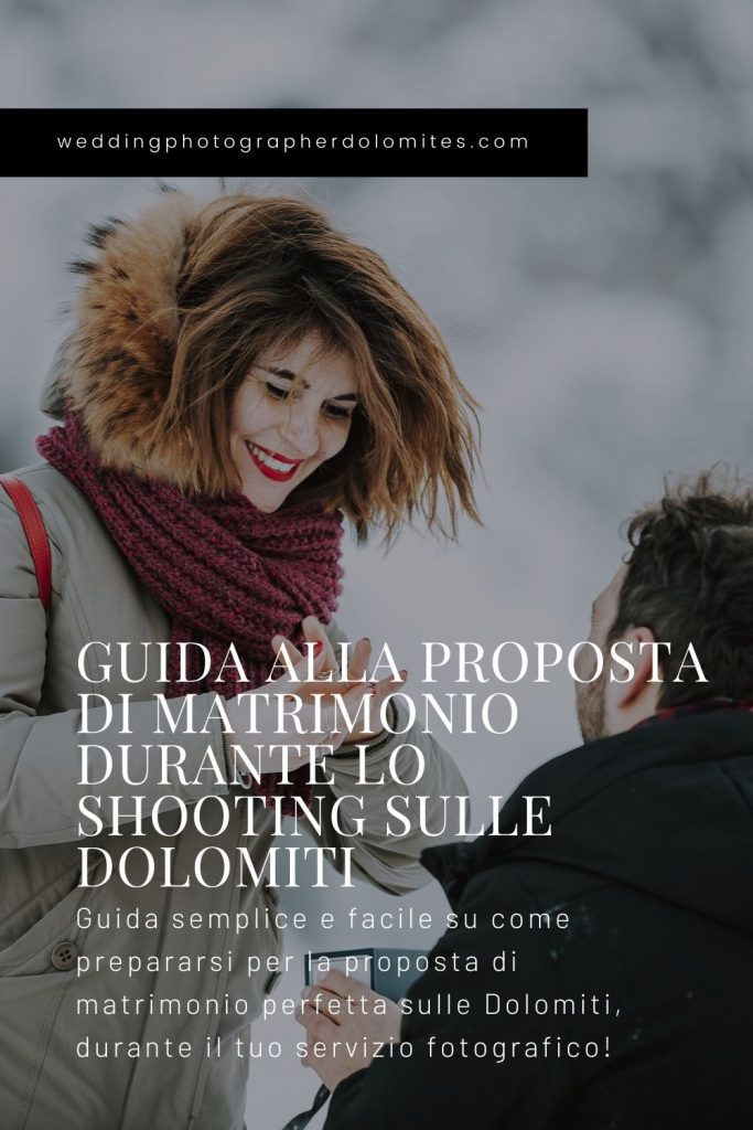 Guida Alla Proposta Di Matrimonio Durante Lo Shooting Sulle Dolomiti